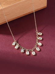 Lab Grown Shimmering Diamond Necklace For Women