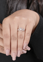 Silver-Plated Solitaire Ring with Sparkling CZ Stones