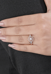 Silver-Plated Solitaire Ring with Sparkling CZ Stones