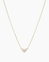 Diamond Pavé Mini Heart Necklace