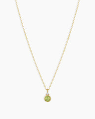 14k Gold Birthstone Necklace