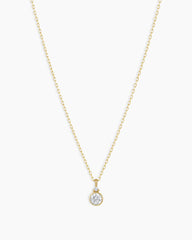 14k Gold Birthstone Necklace