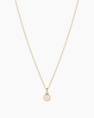 14k Gold Birthstone Necklace