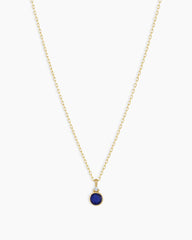14k Gold Birthstone Necklace