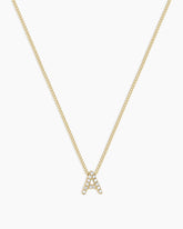 Diamond Alphabet Necklace