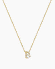 Diamond Alphabet Necklace