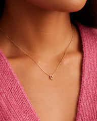 Diamond Alphabet Necklace