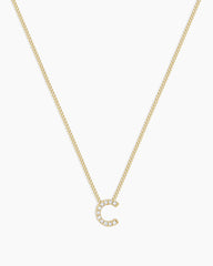 Diamond Alphabet Necklace