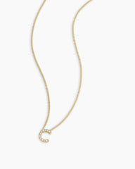 Diamond Alphabet Necklace