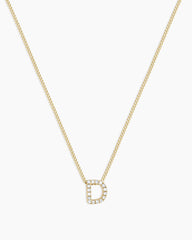 Diamond Alphabet Necklace