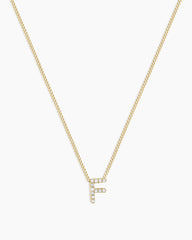 Diamond Alphabet Necklace