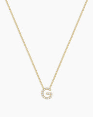 Diamond Alphabet Necklace