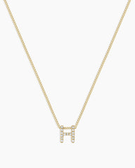 Diamond Alphabet Necklace