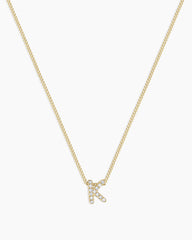 Diamond Alphabet Necklace