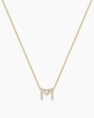 Diamond Alphabet Necklace