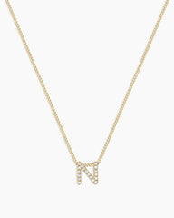 Diamond Alphabet Necklace