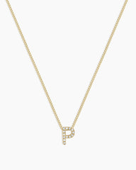 Diamond Alphabet Necklace