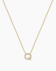 Diamond Alphabet Necklace