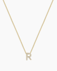 Diamond Alphabet Necklace