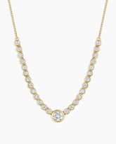 Lab Grown Diamond Circle Row Necklace