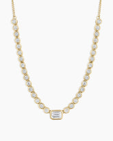 Lab Grown Diamond Emerald Row Necklace