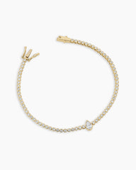 Lab Grown Diamond Pear Tennis Bracelet