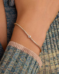 Lab Grown Diamond Circle Tennis Bracelet