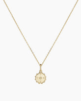 Diamond Compass Charm Necklace