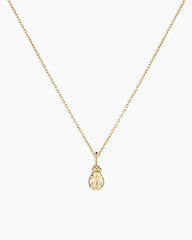 Diamond Ladybug Charm Necklace