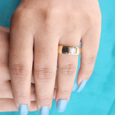 Classic Two-Tone Gold Solitaire Ring