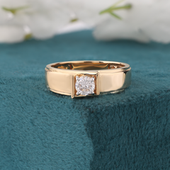 Classic Two-Tone Gold Solitaire Ring