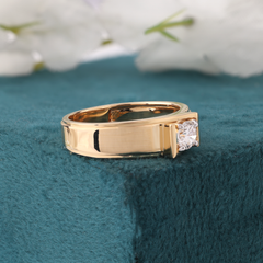 Classic Two-Tone Gold Solitaire Ring