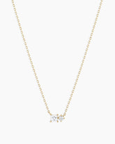 Diamond and White Sapphire Necklace