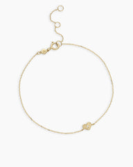 Diamond Vintage Heart Bracelet