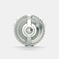 Classic Round Diamond Stud Earrings in White Gold – Elegant and Timeless