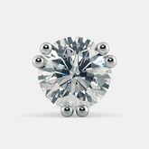 Classic Round Diamond Stud Earrings in White Gold – Elegant and Timeless