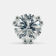 Classic Round Diamond Stud Earrings in White Gold – Elegant and Timeless