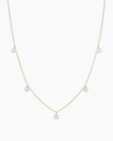 Floating Diamond Flutter Necklace