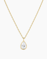 Classic Diamond Pear Necklace