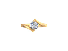 It looks like you have a beautiful rose gold engagement ring with a round, brilliant-cut diamond in a prong setting