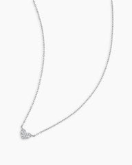 Diamond Pavé Mini Heart Necklace