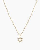Diamond Star of David Necklace