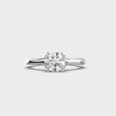 Gold Solitaire Diamond Ring | Round Brilliant-Cut Stone | Elegant Fine Jewelry
