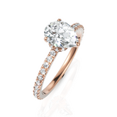 Dignified Pear Cut Solitaire Diamond Wedding Ring (1.00 CT. Pear Cut)