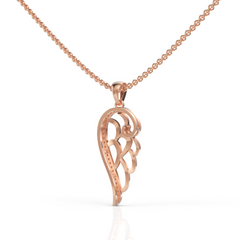 Superior Diamond Feather Pendant ( Neck Chain Is Not A Part Of The Product And Can Be Bought Separately )