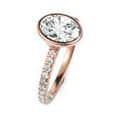 Endearing Oval Cut Diamond Ring With Bezel Setting (1.50 CT. Center Solitaire)