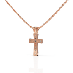 Whitney Cross Diamond Pendant Superior Diamond Feather Pendant ( Neck Chain Is Not A Part Of The Product And Can Be Bought Separately )