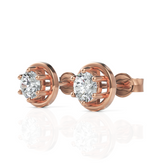 Dazzling Solitaire Stud Earrings