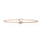 Solitary Round Cut Diamond Bracelet