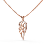 Superior Diamond Feather Pendant ( Neck Chain Is Not A Part Of The Product And Can Be Bought Separately )
